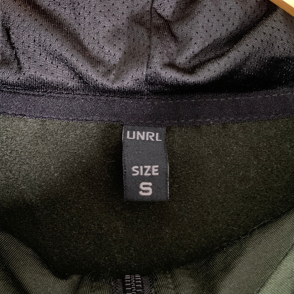 UNRL Performance Jacket Men Small Hoodie Green Full Zip Training Athleisure - Picture 3 of 9